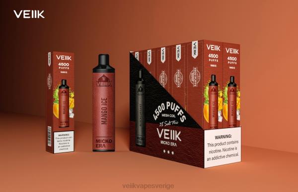 VEIIK E Liquid - VEIIK Micko Era 4500 puffar engångs 30 mg RD22N8 mango is
