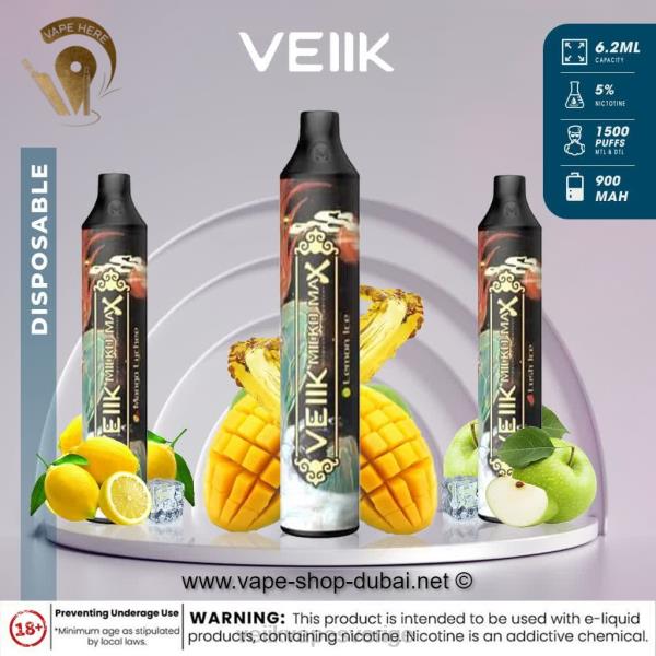 VEIIK Vape Price - VEIIK Micko MAX engångsvape 1500 puffar RD22N46 blåbär sockervadd