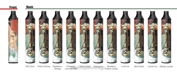 VEIIK Vape Review - VEIIK Micko MAX engångsvape 1500 puffar RD22N49 energiis