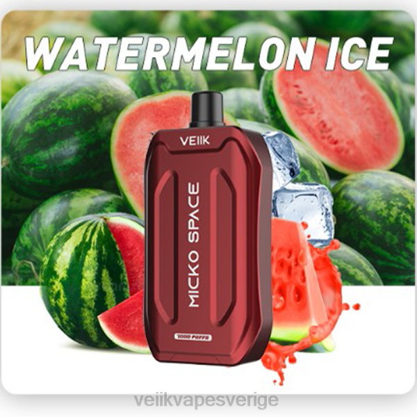 VEIIK Vape Review - VEIIK Micko Space disponibel vape 7000 puffar RD22N39 vattenmelon is